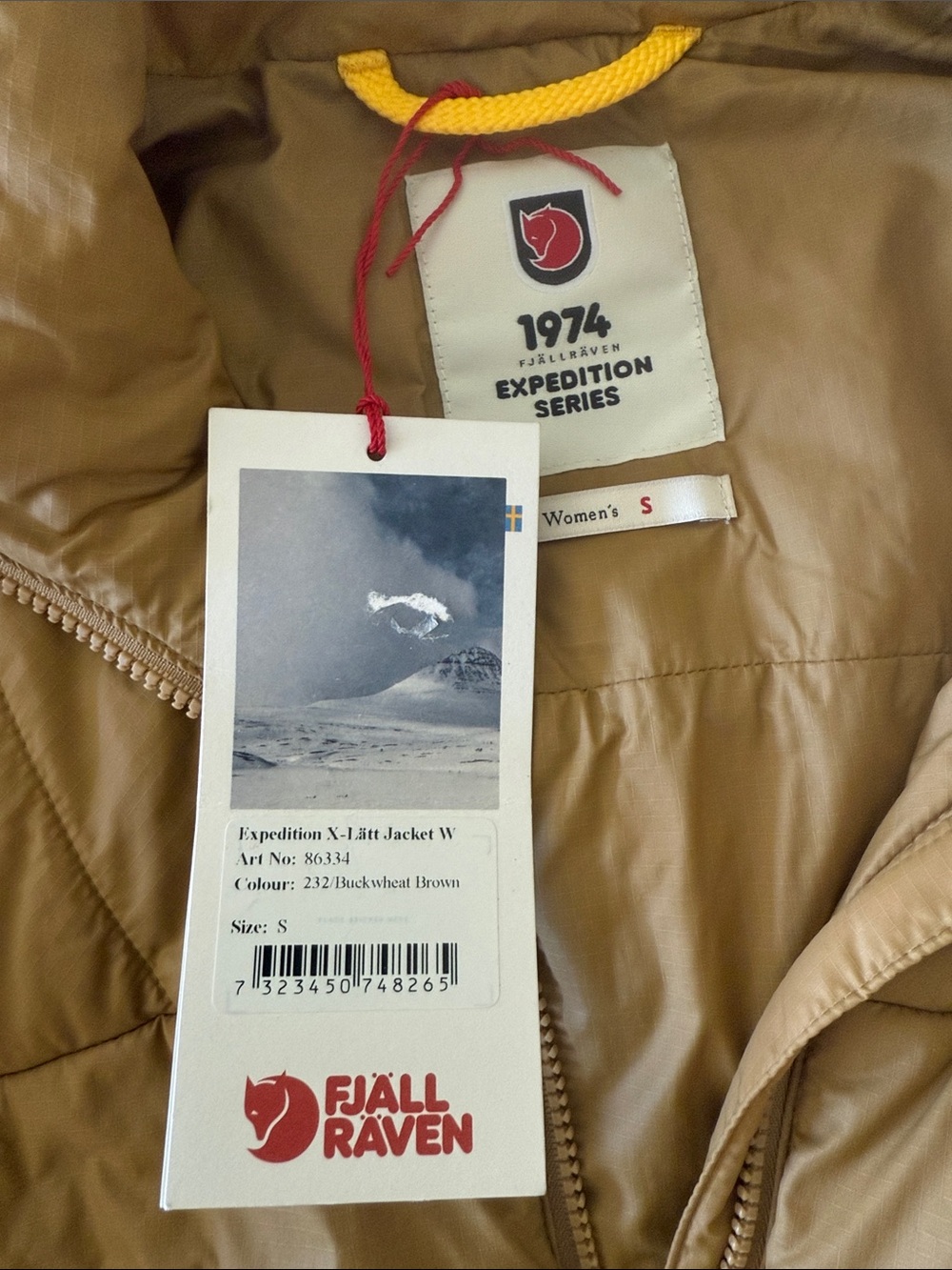 Fjallraven Expedition X-LÄTT Lightweight Jacket Women’s Small Buckwheat Brown - Picture 3 of 9